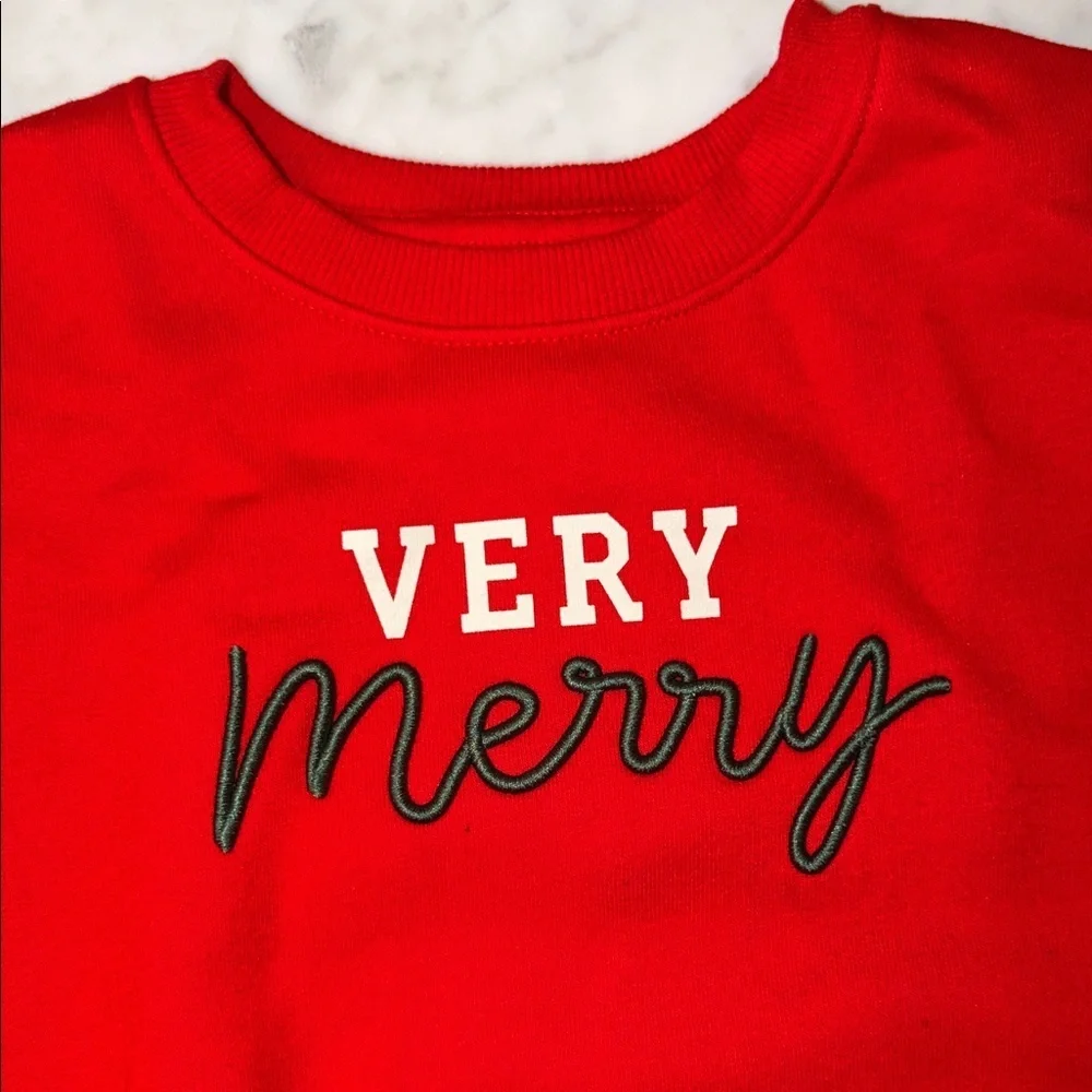 Cat & Jack Festive Red and Cream Bundle Set 4/5T